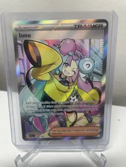 Iono 254/193 Paldea Evolved Holo Ultra Rare Full Art Card NM - Image 1