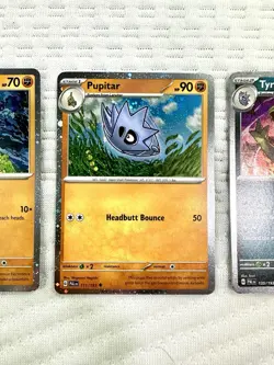 Pokemon TCG Larvitar + Pupitar + Tyranitar COSMO FOIL PROMO Cards Set NM/M - Image 5