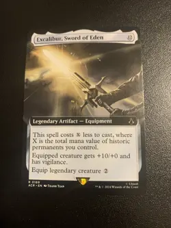 Excalibur, Sword of Eden Extended Art Near Mint Assassin's Creed MTG - Image 1