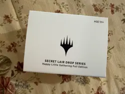 MTG SECRET LAIR DROP HAPPY LITTLE GATHERING FOIL SEALED BOB ROSS LANDS - Image 1