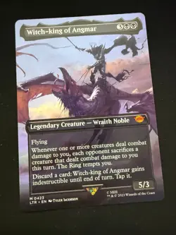 Magic The Gathering: Witch-king of Angmar (Borderless) LOTR - Image 1