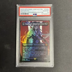 PSA 10 MTG Final Fantasy Sephiroth, Fabled SOLDIER Borderless Foil #0382 - Image 1