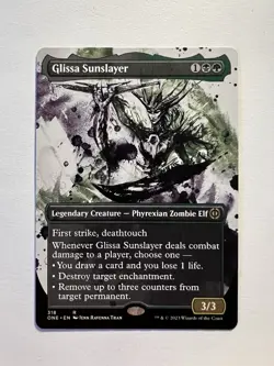 Glissa Sunslayer - BORDERLESS - MTG Phyrexia: All Will Be One - NM - Image 1