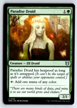 Paradise Druid -Commander: Wilds of Eldraine - Image 1