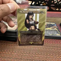 Tifa, Martial Artist (Borderless) (Surge Foil) Commander: Final Fantasy Foil - Image 5