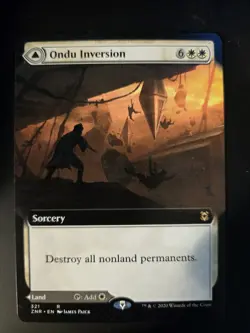 Ondu Inversion NM EXTENDED ART Zendikar Rising MTG FREE SHIPPING - Image 1