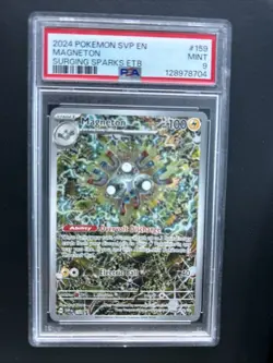 2024 Pokemon SVP EN-SV Black Star Promo Magneton #159 Surging Sparks Etb PSA 9 - Image 1