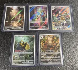 Pokemon Lot of 5 Full Art Illustration Rare Temporal Forces Meltan Bronzor ++ - Image 1