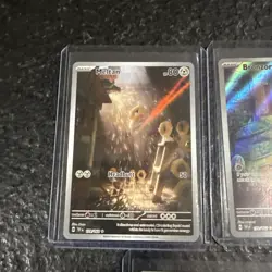 Pokemon Lot of 5 Full Art Illustration Rare Temporal Forces Meltan Bronzor ++ - Image 2