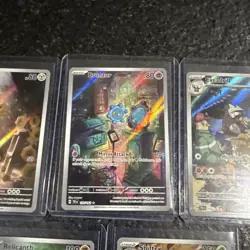 Pokemon Lot of 5 Full Art Illustration Rare Temporal Forces Meltan Bronzor ++ - Image 3