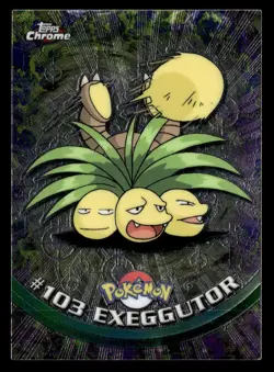 Pokemon Topps Chrome #103 Exeggutor Blue Label - Image 1