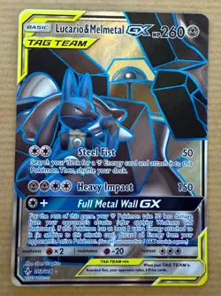 Lucario & Melmetal Tag Team GX Unbroken Bonds 203/214 Pokemon TCG NM - Image 1