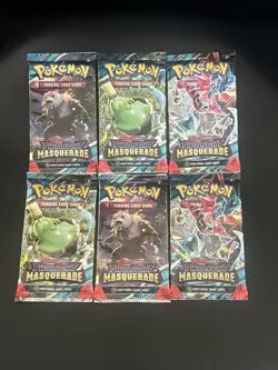 Pokemon Twilight Masquerade Booster Packs -Factory Sealed -6 Count Lot - Image 1