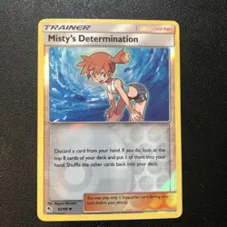 Pokemon | Misty's Determination | 62/68 Hidden Fates | NM | Reverse - Image 1