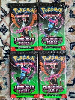 Pokemon TCG S&V Shrouded Fable Sealed Booster Packs (X4) - New & Sealed - Image 1