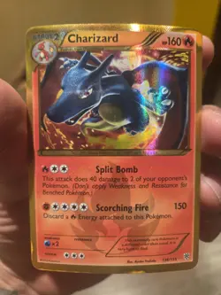 2013 Pokemon Black White Plasma Storm Charizard Holo Foil Secret Rare 136/135 - Image 1