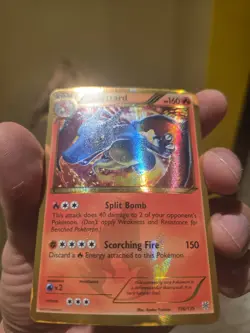 2013 Pokemon Black White Plasma Storm Charizard Holo Foil Secret Rare 136/135 - Image 3