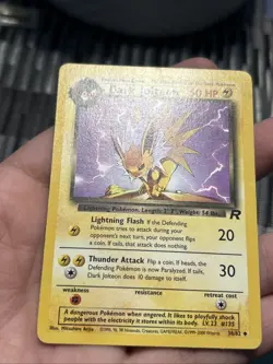 Pokemon TCG Dark Jolteon 38/82 Team Rocket 2000 Uncommon- LP - Image 2