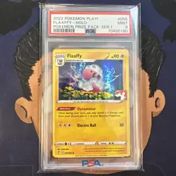 PSA 9 MINT 2022 Pokemon Prize Pack Series 1 FLAFFY #055 Rare Holo LOW POP - Image 2