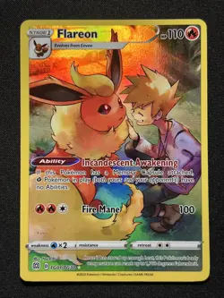Flareon TG01/TG30 Pokemon TCG Swsh09: Brilliant Stars Trainer Gallery Holo LP #1 - Image 1