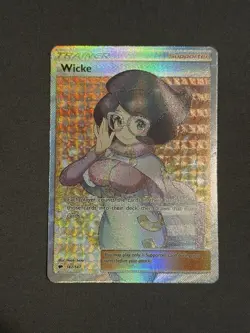 Pokemon Burning Shadows Wicke Holo Full Art Ultra Rare 147/147 NM - Image 1