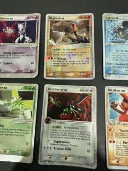 Lotto Carte Pokemon Holo Ex - Mewtwo Ex - Lapras Ex - Blaziken Ex - No Shining - Image 3