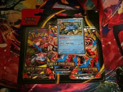 Pokemon Mega Evolution 3 Pack Blister ME01 Golduck - Image 1