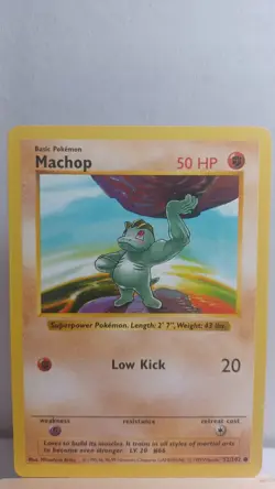 Machop [LP] - Pokemon TCG Base Set Shadowless 52/102 [Common] - Image 1