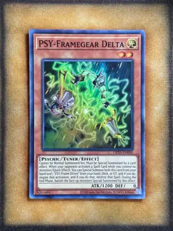 Yugioh PSY-Framegear Delta OP25-EN005 Super Rare NM - Image 1