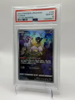 PSA 10 Mew Full Art Rare 183/172 S12a Vstar Universe TCG Japanese Pokemon Card - Image 3