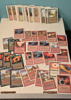 MTG REVISED Edition (1994) 69 BASIC LAND cards LOT - Magic the Gathering - Image 1