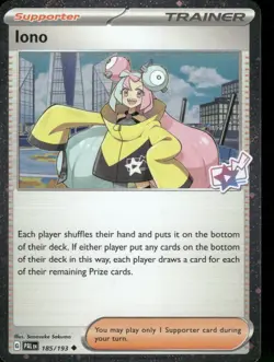 Iono - (Cosmo Foil) 185/193 Promo Holo NM Pokemon Miscellaneous Cards & Products - Image 1