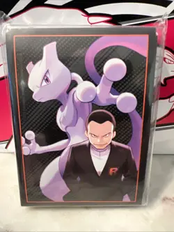 Destined Rivals ETB Card Sleeves - Pokemon TCG Mewtwo Giovanni 65 Ct Brand New - Image 1
