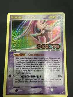 Deoxys 17/107 Attack Forme EX Deoxys Pokemon Card Reverse Holo Rare Ita NM - Image 2