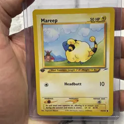 Pokemon Card - Mareep 1st Edition Neo Destiny 75/105 Common NM/MT Vintage Card - Image 1