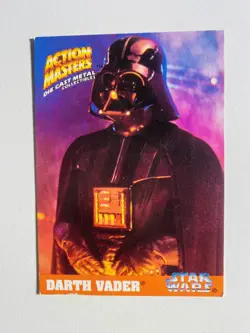 1994 KENNER STAR WARS ACTION MASTERS DARTH VADER NM-MT CARD - Image 1