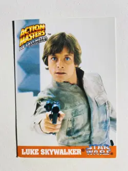 1994 KENNER STAR WARS ACTION MASTERS LUKE SKYWALKER NM-MT CARD - Image 1