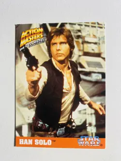 1994 KENNER STAR WARS ACTION MASTERS HAN SOLO NM-MT CARD - Image 1
