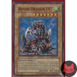 Yugioh Armed Dragon LV7 DP2-EN012 Super Rare LP - Image 1