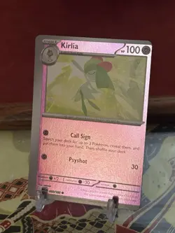 Pokemon Miscut Error KIRLIA Reverse Holo 1/1 Collecter One Of A Kind Card - Image 2