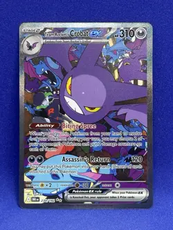 Team Rockets Crobat EX SIR Holo Card 234/182 Pokemon TCG - Destined Rivals NM/MT - Image 1