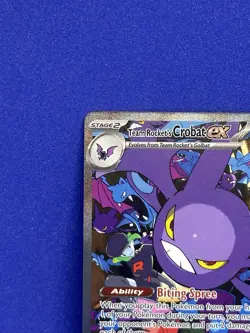 Team Rockets Crobat EX SIR Holo Card 234/182 Pokemon TCG - Destined Rivals NM/MT - Image 2