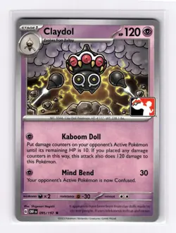 Claydol 095/197 Prize Pack Series Cards Stamped - LP/NM - Image 1