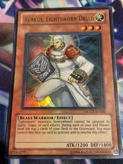 Yu-Gi-Oh! TCG Aurkus, Lightsworn Druid LCGX-EN250 Ultra Rare NM/M Unlimited - Image 1