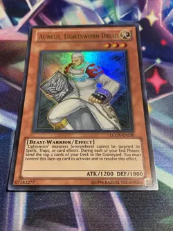 Yu-Gi-Oh! TCG Aurkus, Lightsworn Druid LCGX-EN250 Ultra Rare NM/M Unlimited - Image 2
