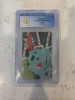 cgc 10 Pristine Blockbuster Bulbasaur Pokemon Snap Smart Chip Card Video 1999 - Image 2