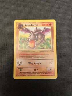 Aerodactyl 16/62 - Fossil Set - Pokemon Card - LP - Image 1