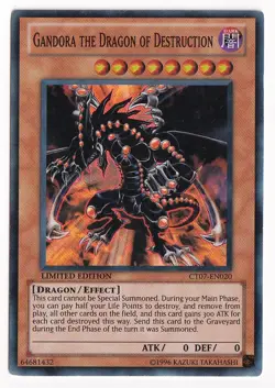 Gandora The Dragon Of Destruction CT07-EN020 Limited Edition Super Rare LP - Image 1