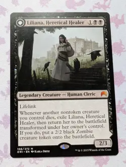 Liliana, Heretical Healer // Liliana, Defiant Necromancer - Magic Origins (ORI) - Image 1