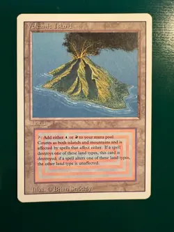 MTG - Volcanic Island - Revised - 1994 - EX - Image 1